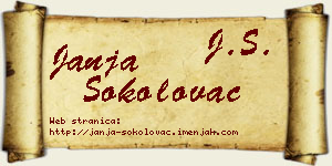 Janja Sokolovac vizit kartica